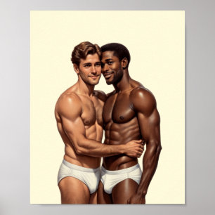 Affiche Un portrait de masculinité unie