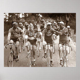 AFFICHE UN PORTRAIT INTIME DU TOUR DE FRANCE DES ANNEES 19