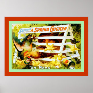 Affiche Un poulet à ressort