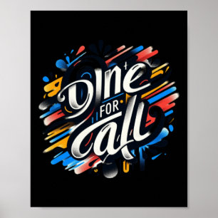 Affiche Un Pour Tous Une Tapisserie De Connexion Humaine E