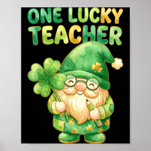 Affiche Un professeur chanceux jour de la Saint-Patrick gn