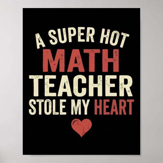 Affiche Un professeur de maths chaud m'a volé mon cœur pou (Devant)