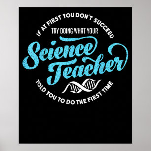 Affiche Un professeur de sciences doit avoir des femmes en