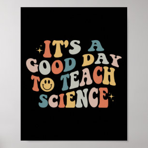 Affiche Un Professeur De Sciences Donne Un Bon Jour À L'En