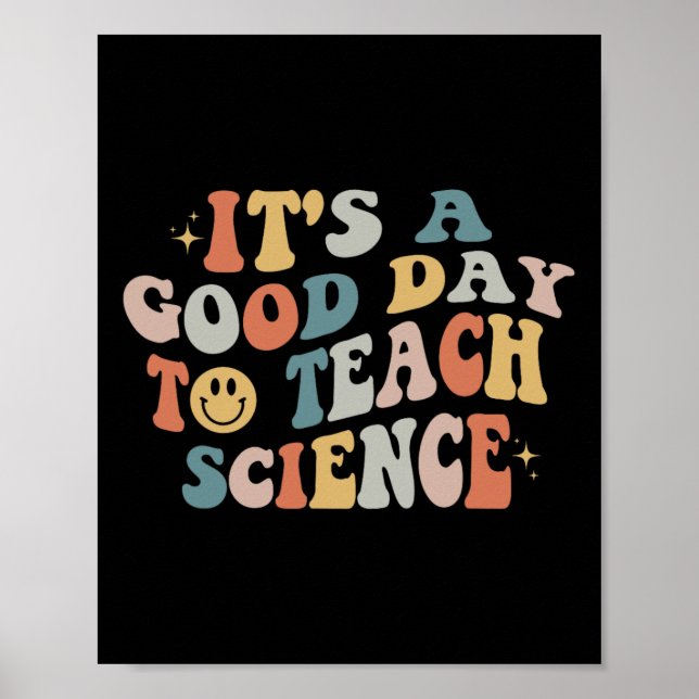Affiche Un Professeur De Sciences Donne Un Bon Jour À L'En (Devant)