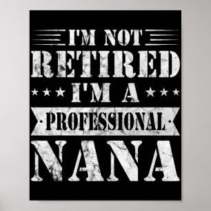 Affiche Un professionnel Nana Funny Fête des mères Gran re