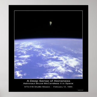 Affiche Un profond sens de l'unité - L'astronaute McCandle