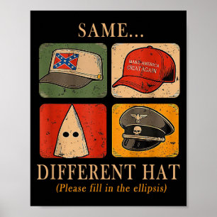 Affiche Un puzzle amusant, même...différent Chapeau,Tee de