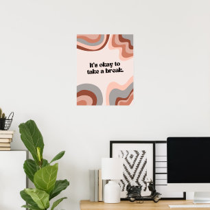 Affiche Un rappel : Prenez un devis de pause, téléchargeab