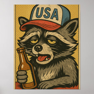 AFFICHE UN RATON LAVEUR SAOUL ENTRE DANS UN BAR-6