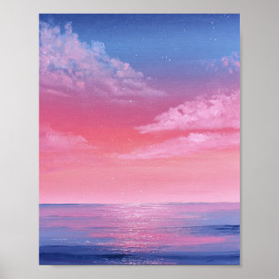 Affiche Un reflet céleste des murmures du crépuscule