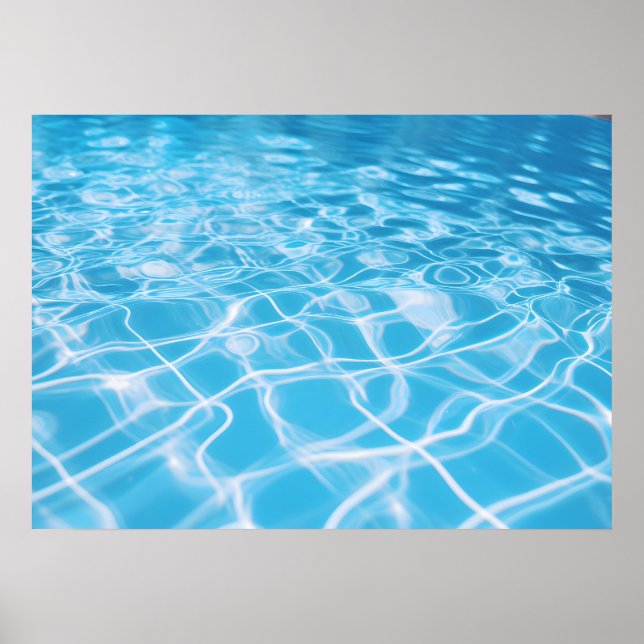 Affiche Un reflet de la transparence de l'eau (Devant)