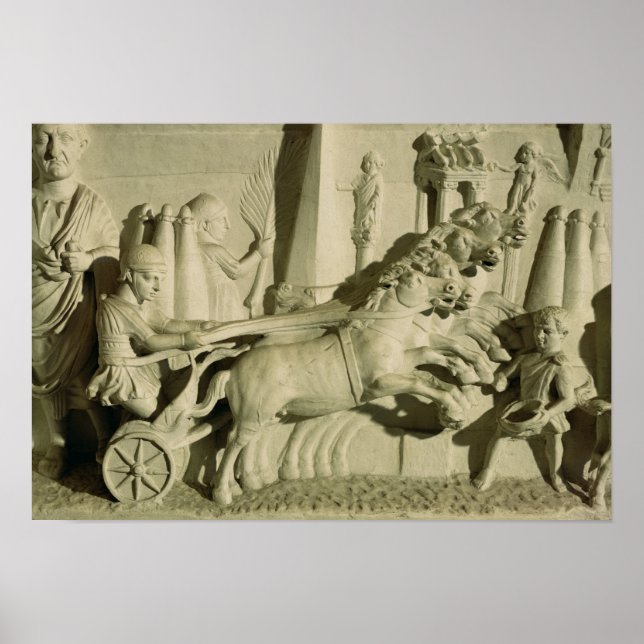 Affiche Un relief représentant une course de chars (Devant)