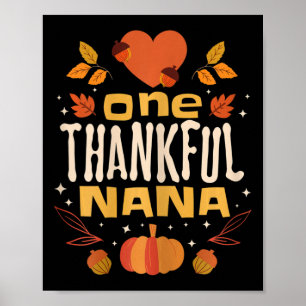 Affiche Un Remerciement Nana Fall Grandma d'action de grâc