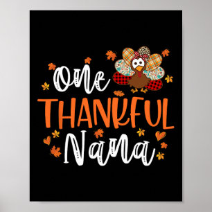 Affiche Un Remerciement Nana Thanksgiving Famille Correspo
