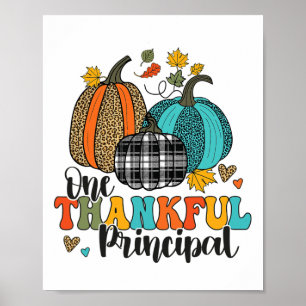Affiche Un Remerciements Citrouilles de l'école principale