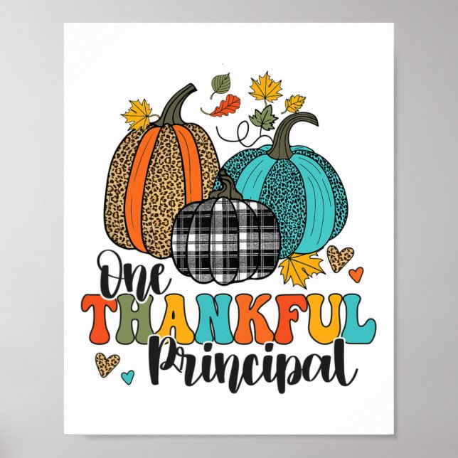 Affiche Un Remerciements Citrouilles de l'école principale (Devant)