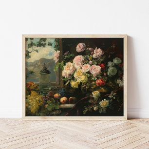 Affiche Un riche bouquet de fleurs   Franz Xaver Birkinger