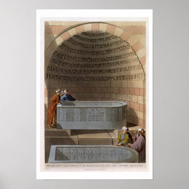 Affiche Un Sarcophage antique de Basaltes, appelé Lov (Devant)