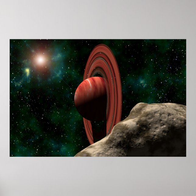 Affiche Un Saturne comme une planète (Devant)