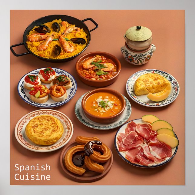 Affiche Un sentier De Tapas À Travers L'Espagne (Devant)