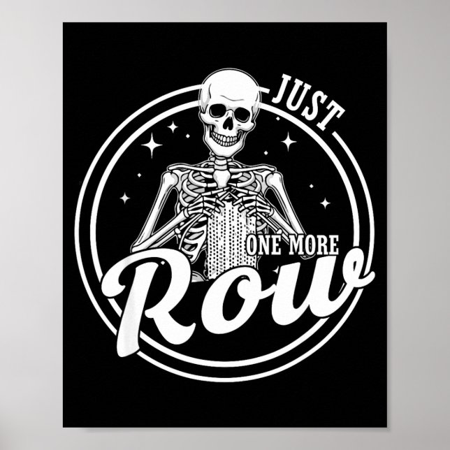 Affiche Un seul rang de plus Crochet Squelette Crochet Tri (Devant)