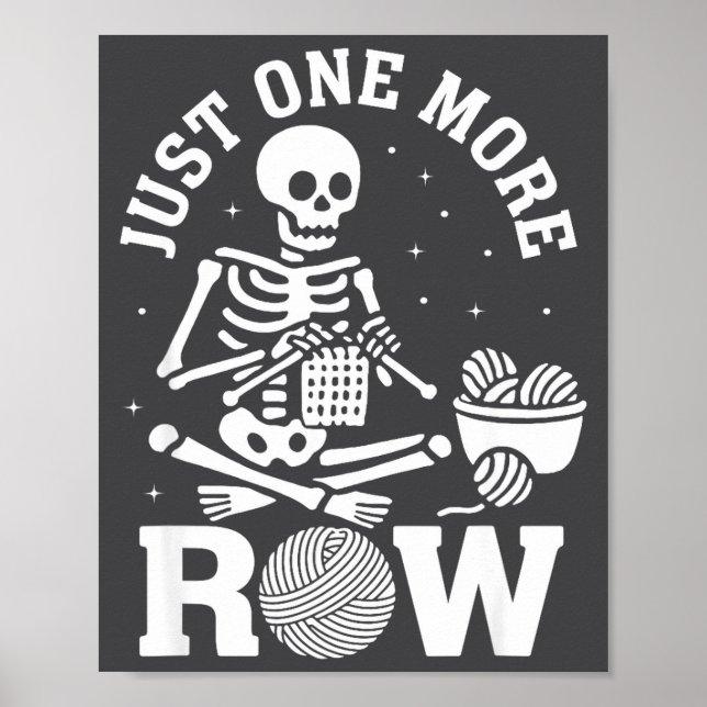 Affiche Un seul rang de plus Crochet Squelette Crochet Tri (Devant)