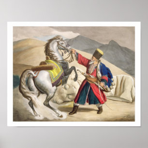 Affiche Un Tartar avec son Cheval, gravé par le Thierry B