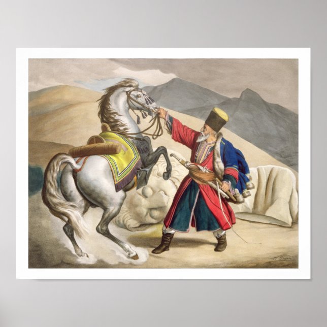 Affiche Un Tartar avec son Cheval, gravé par le Thierry B (Devant)