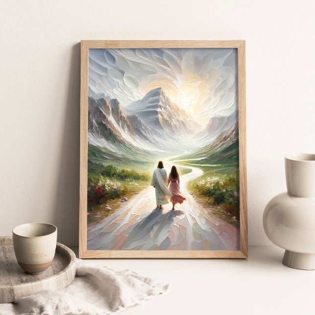 Affiche Un test de foi, Art chrétien moderne, Jésus-Christ (Créateur téléchargé)