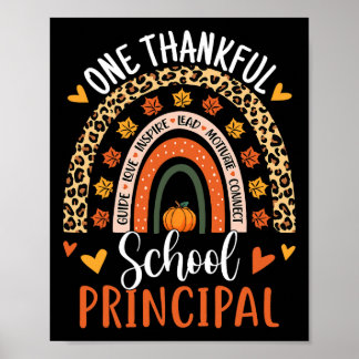Affiche Un Thanksgiving Rainbow, principal de l'école