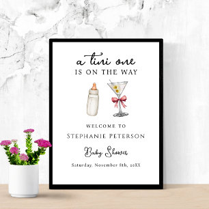 Affiche Un Tini Un Est En Route Fête Prénatale Pink Martin