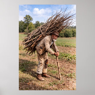 Affiche Un Toit de chaume du Wiltshire 1892