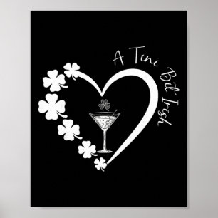 Affiche Un tout petit peu irlandais Chanceuse Fille Irland