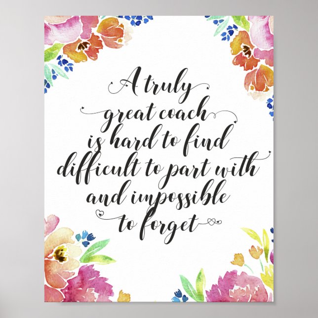 Affiche Un très bon devis d'entraîneur Entraîneur merci ca (Devant)