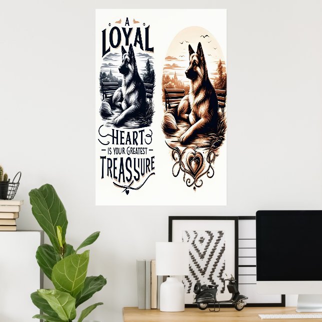 Affiche Un trésor de coeur loyal (Bureau à domicile)