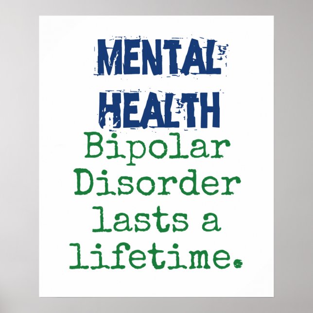 Affiche Un Trouble Bipoloïque Dure Une Vie (Devant)