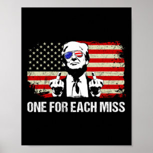 Affiche Un Trump pour chaque Miss Trump T-shirt Vote Trump