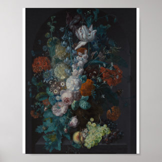 Affiche Un vase de fleurs par Margareta Haverman