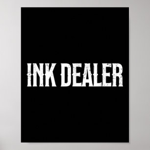 Affiche Un Vendeur D'Encre Addict Tatouage Drôle Tatouage 