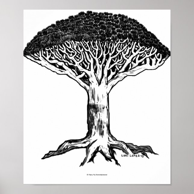Affiche Un Vent Malsain | Arbre de sang de dragon (Devant)