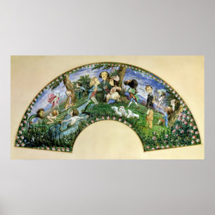 Affiche Un ventilateur représentant George Sand et ses ami