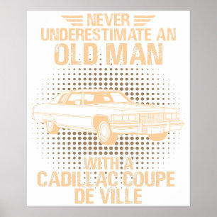 Affiche Un vieil homme Cadillac Coupe De Ville