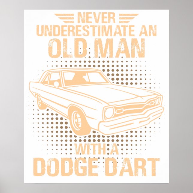 Affiche Un vieil homme Dodge Dart 73 (Devant)