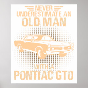 Affiche Un vieil homme Pontiac Gto 1967