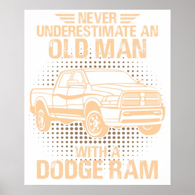 Affiche Un vieux Dodge Ram (Devant)