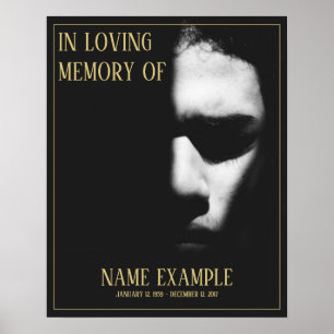 Affiche Un visage endormi dans l'ombre