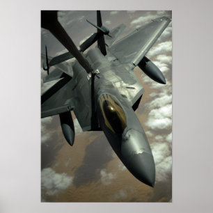 Affiche Un voleur F-22 de l'armée de l'air américaine est 