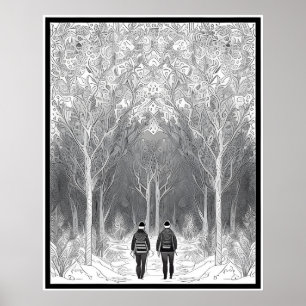 Affiche Un voyage à travers la forêt enchantée