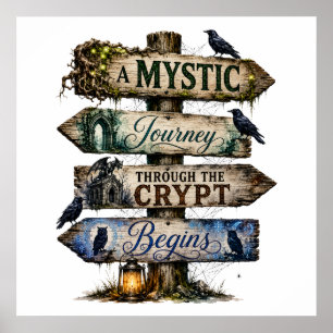Affiche Un Voyage Mystique à Travers la Crypte Commence